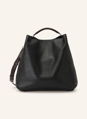 Dries Van Noten Shopper černá / stříbrná / tmavě hnědá