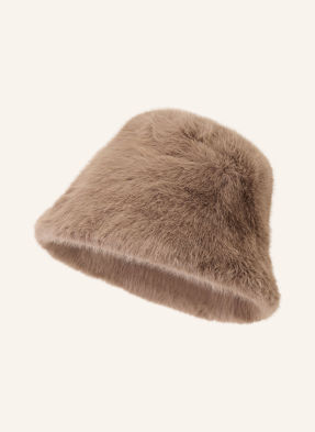 Mrs & Hugs Klobouček Typu Bucket Hat Mimi Z Umělé Kožešiny velbloudí