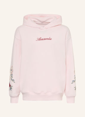Abercrombie & Fitch Mikina S Kapucí světle růžová