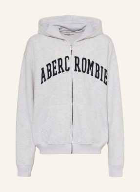 Abercrombie & Fitch Mikina světle šedá / černá