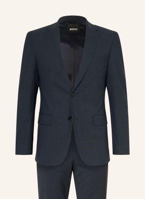 Boss Oblek Huge Slim Fit tmavě modrá