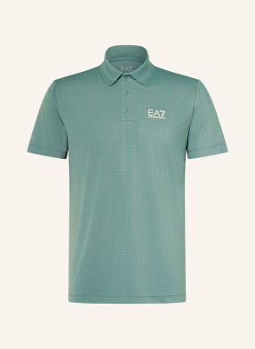ea7 Emporio Armani Funkční Polokošile Regular Fit zelená / béžová