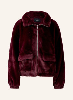 Oui Kunstfell-Jacke rot