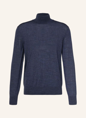 Boss Rollkragenpullover Musso blau