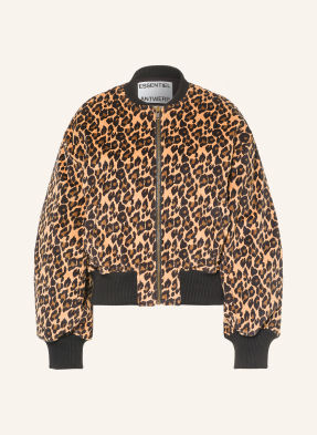 Essentiel Antwerp Kordová Bunda Kasen velbloudí / hnědá / černá