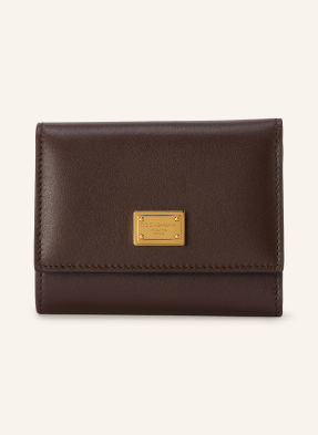 Dolce & Gabbana Peněženka tmavě hnědá / zlatá