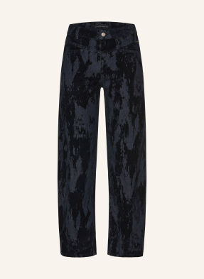 Opus Pants Barrel Džíny Mari Cosmo Se Sametovým Povrchem 7355 night sky