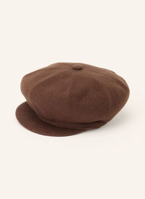 Kangol Bekovka S Posuvným Páskem Spitfire tmavě hnědá / režná