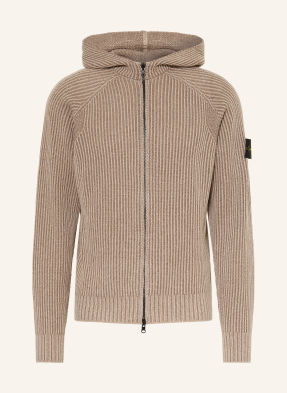Stone Island Strickjacke Zum Wenden beige