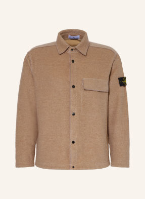 Stone Island Overjacket Aus Bouclé beige