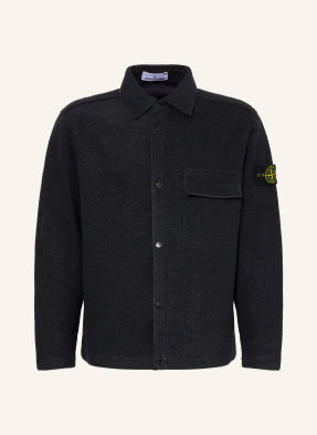 Stone Island Overjacket Aus Bouclé blau