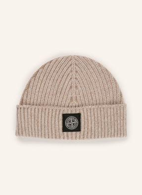 Stone Island Mütze Mit Cashmere weiss