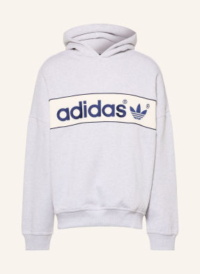Adidas Originals Mikina S Kapucí Block světle šedá / režná / tmavě modrá