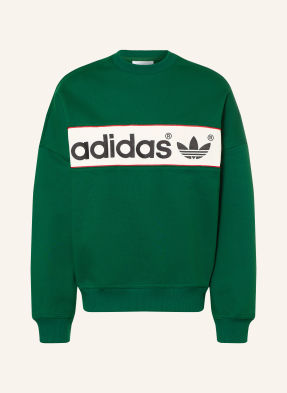 Adidas Originals Mikiny Block tmavě zelená / červená / bílá