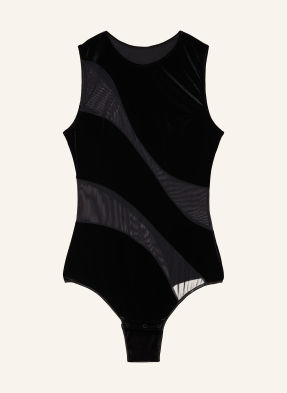 Undress Code String Body Se Sametem černá