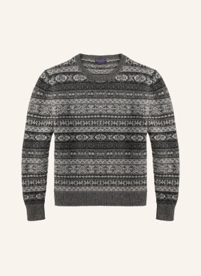 Ralph Lauren Purple Label Svetry S Kašmírem šedá / světle šedá / tmavě šedá