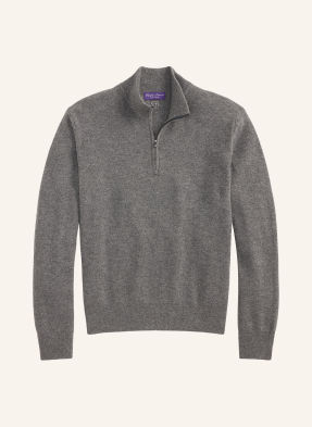 Ralph Lauren Purple Label Kašmírový Svetr Troyer tmavě šedá