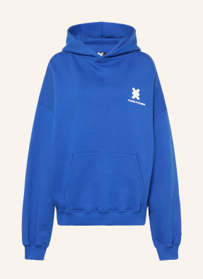 Karo Kauer Oversized Mikina S Kapucí modrá / bílá