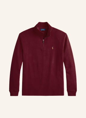 Polo Ralph Lauren Big & Tall Svetr Troyer tmavě červená
