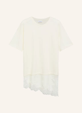 Comma T-Shirt Mit Spitze weiss