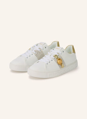Versace Sneakersy S Ozdobnými Kamínky bílá / zlatá