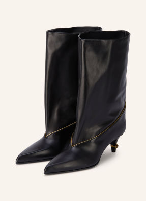 Versace Kotníkové Boty černá / zlatá