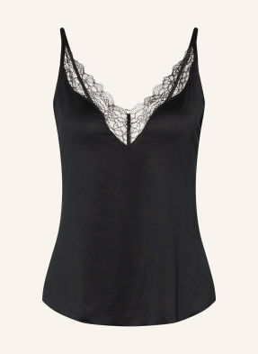 Mey Schlaftop Serie Pure Shine Lace schwarz