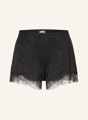 Mey Schlafshorts Serie Pure Shine Lace schwarz