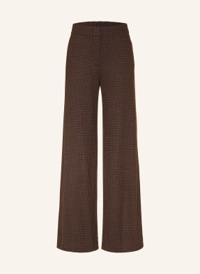 Diane Von Furstenberg Marlene Kalhoty Alexander S Pruhy Z Galonu tmavě hnědá / černá
