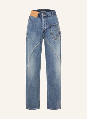 Jw Anderson Rovné Džíny Twisted Workwear 172 mid blue