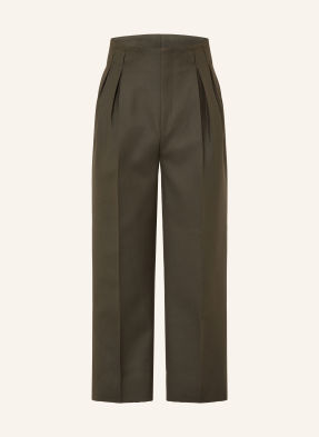Zegna Kalhoty Regular Fit tmavě zelená