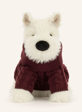 Jellycat Plyšová Hračka Munro Scottie bílá / tmavě červená