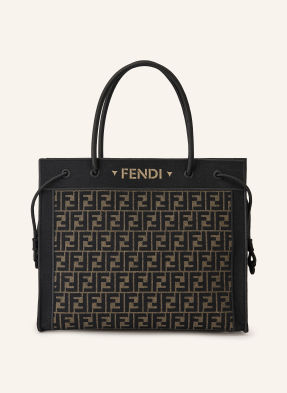 Fendi Shopper béžová / černá