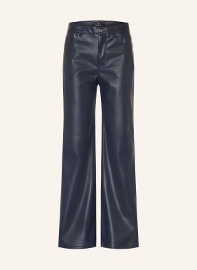 Monari Hose In Lederoptik blau