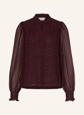 Neo Noir Bluse Astrida Mit Rüschen lila