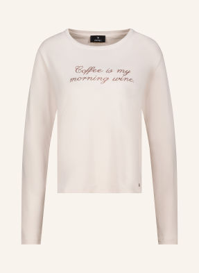 Monari Longsleeve Mit Schmucksteinen weiss