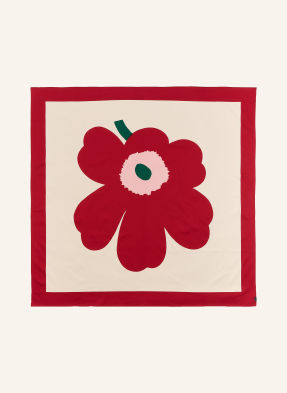 Marimekko Ubrus Unikko béžová / tmavě červená / tmavě zelená