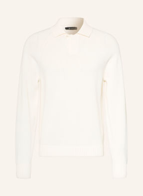 Reiss Strick-Poloshirt Ashdown weiss