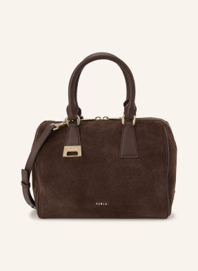 Furla Kabelka Olivia Medium tmavě hnědá / zlatá