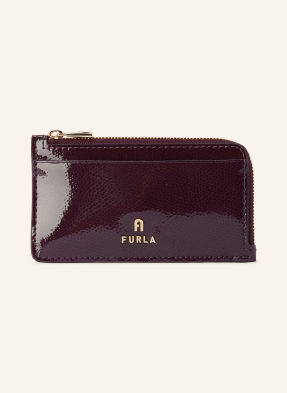 Furla Pouzdro Na Karty Camelia tmavě fialová / zlatá