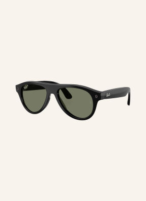 Ray-Ban Chytré Brýle rw1016 Meta Aviator černé/zelené polarizované