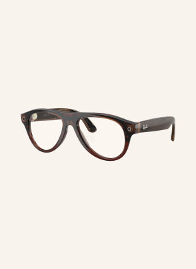 Ray-Ban Chytré Brýle rw1016 Meta Aviator tmavě hnědá/zelená