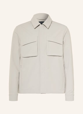 Reiss Overshirt Divide světle šedá