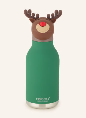 Asobu Termo Láhev Bestie tmavě zelená / hnědá / červená