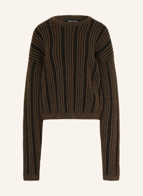 Black Palms Svetry Novie khaki / černá