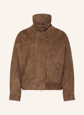 Reiss Kožená Bunda Cooper hnědá