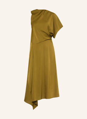 Reiss Saténové Šaty Naomi khaki