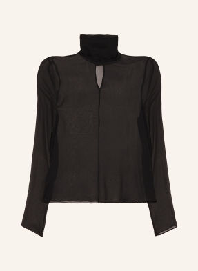 Allsaints Košilová Halenka Kumi Z Hedvábí černá
