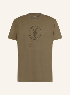 Allsaints Tričko Tier Hale khaki