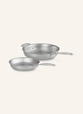 Le Creuset 2er-Set Pfannen 3-Ply silber